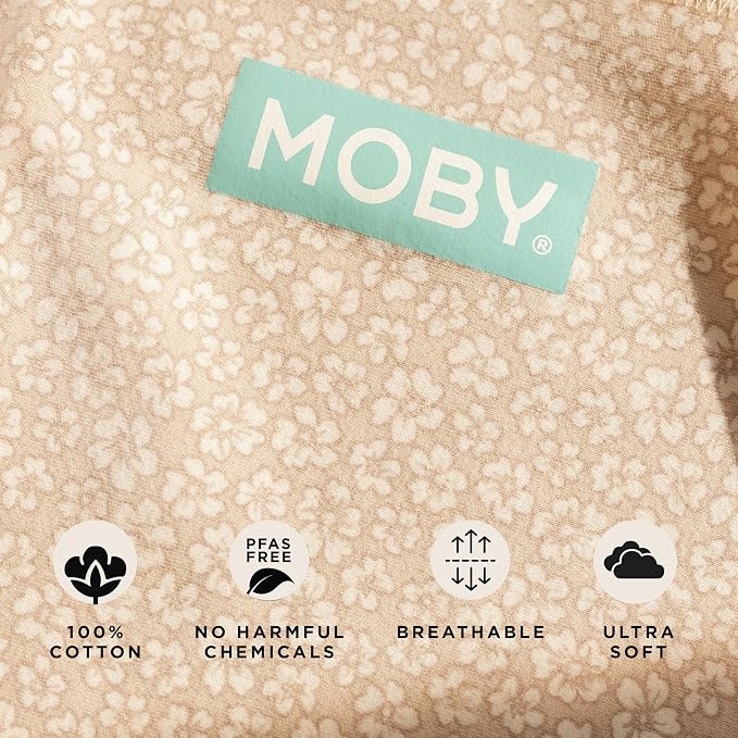 Moby Baby Wrap Carrier Classic for Newborns to Toddlers, Infant Sling Carrier - Image 4