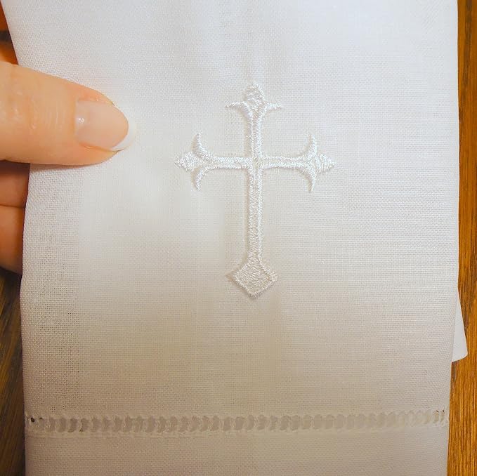 Integrity Designs White Linen Baptism/Christening Cloth by Unknown