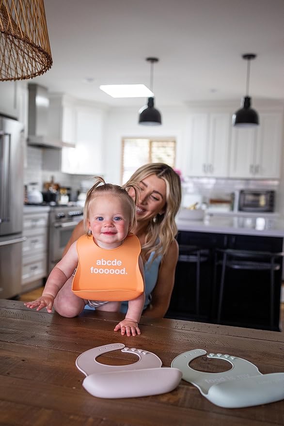 Denver James Silicone Feeding Bibs | Dishwasher Safe. Waterproof. Adjustable. - Image 5