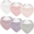 Susurration Muslin Baby Drool Bibs 6Pack Soft Triangular Adjustable Baby by Susurration