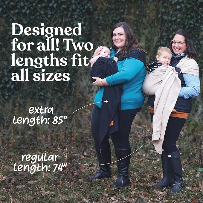 Nalakai Ring Sling Baby Carrier, Soft Linen Baby Sling, Baby Wrap, and Giving - Image 9