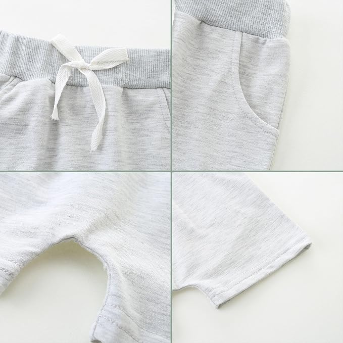 Baby Boy Outfits Short Long Sleeve Pants Clothes Set Spring Summer Hooded - Image 6