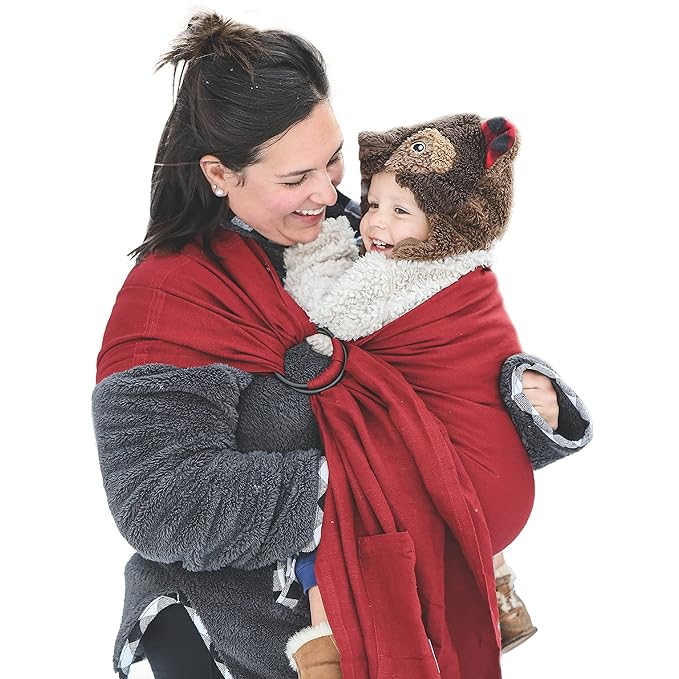 Nalakai Luxury Ring Sling Baby Carrier, Soft Linen Blend Baby Sling, Baby Wrap by NALAKAI