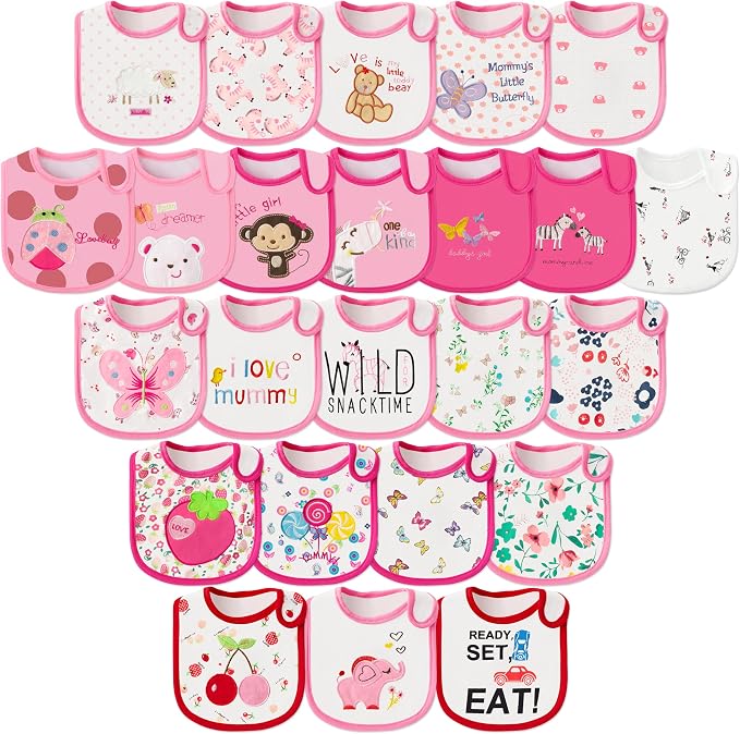 Cotton Waterproof Baby Bibs by 2ooya