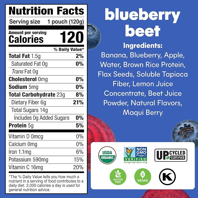 Noka Superfood Smoothie Pouches 4 Pack, - Image 2