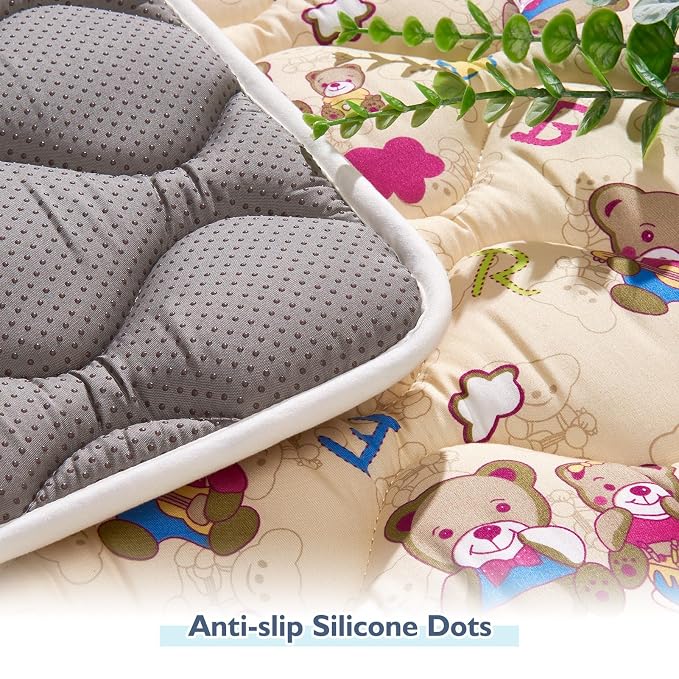 High-Density Foam Baby Play Mat, 50x50 Inches Thicken One-Piece Comfortable and - Image 2