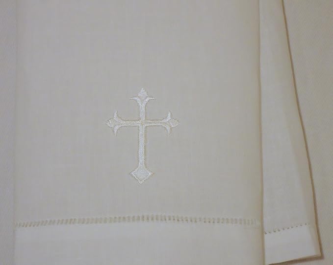 Integrity Designs White Linen Baptism/Christening Cloth - Image 2