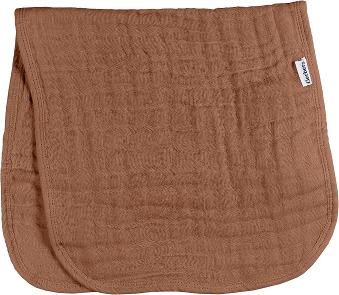 Gerber Baby Unisex Muslin Burp Cloths 5-Pack, Large Size 20" x 10" - Image 6