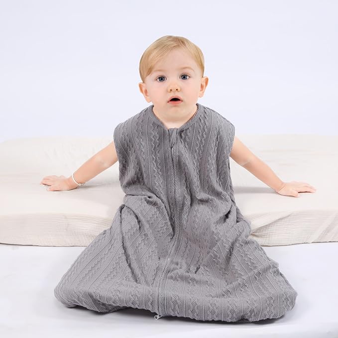 Baby Sleep Sack 18-24 Months, Baby Wearable Blanket 100% Acrylic knit 2-Way - Image 2