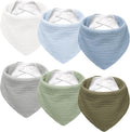 Susurration Muslin Baby Drool Bibs 6Pack Soft Triangular Adjustable Baby by Susurration