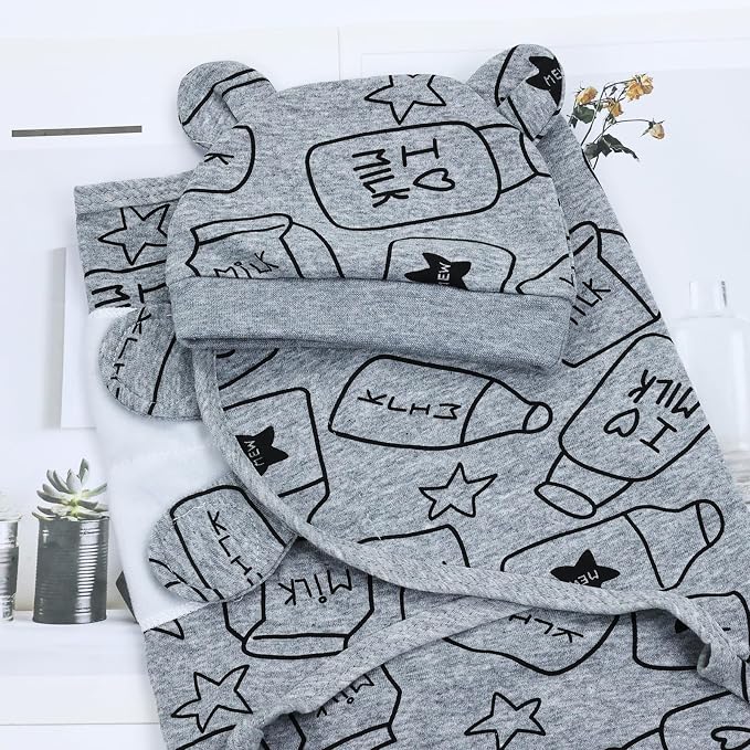 Cinaci 2 Pack Adjustable Soft Cotton Blend Newborn Baby Receiving Swaddle - Image 7
