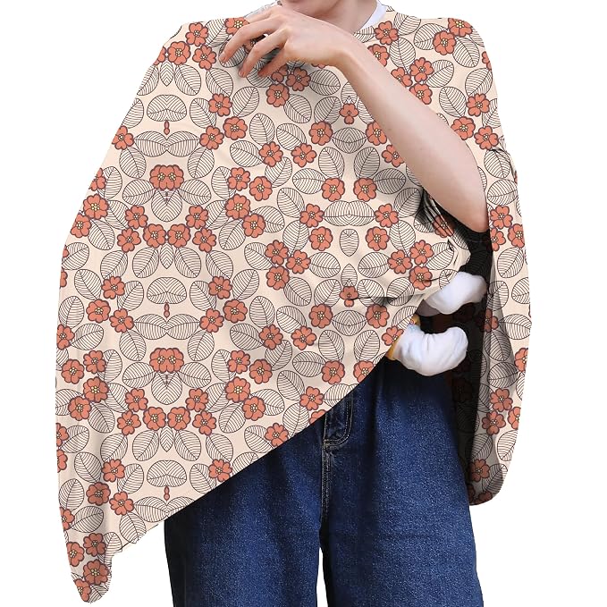 Multi-use Nursing Cover for Breastfeeding, 360°Full Coverage Nursing Poncho by Unknown
