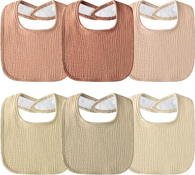 Muslin Baby Bibs Cotton Baby Drool Bandana Bibs by Kewlife+gift