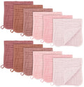 SWEET DOLPHIN 12 Pack Muslin Burp Cloths Large 100% Cotton Burping Clothes by SWEET+DOLPHIN