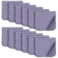 SWEET DOLPHIN 12 Pack Muslin Burp Cloths Large 100% Cotton Hand Washcloths by SWEET+DOLPHIN