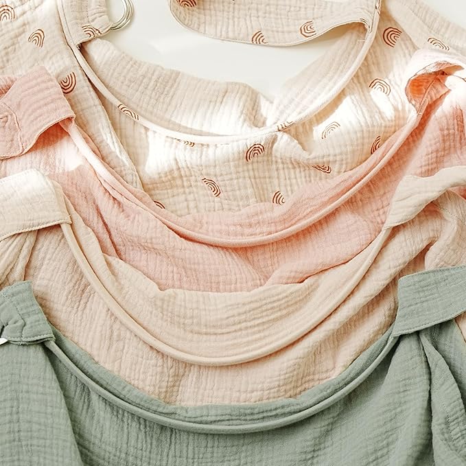 Muslin Nursing Covers for Breastfeeding, Privacy Breast Feeding Cover - Image 5