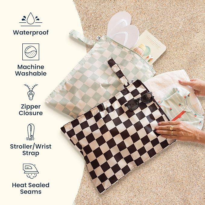 Tiny Twinkle Wet Dry Bag – 2 Pack Reusable Waterproof & Mess Proof Wet Bags - Image 2