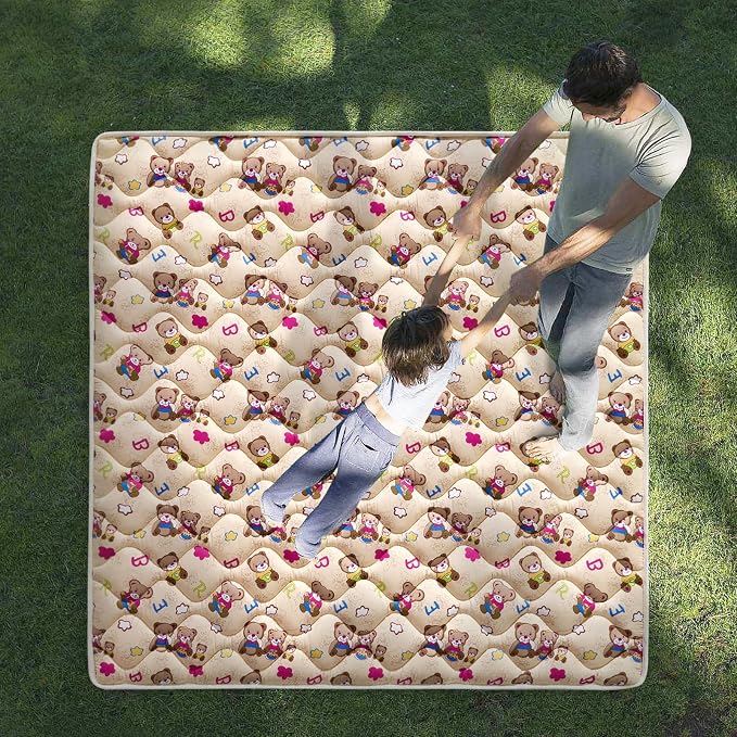 High-Density Foam Baby Play Mat, 47x47 Inches Thicken One-Piece Comfortable and - Image 7