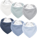 Susurration Muslin Baby Drool Bibs 6Pack Soft Triangular Adjustable Baby by Susurration