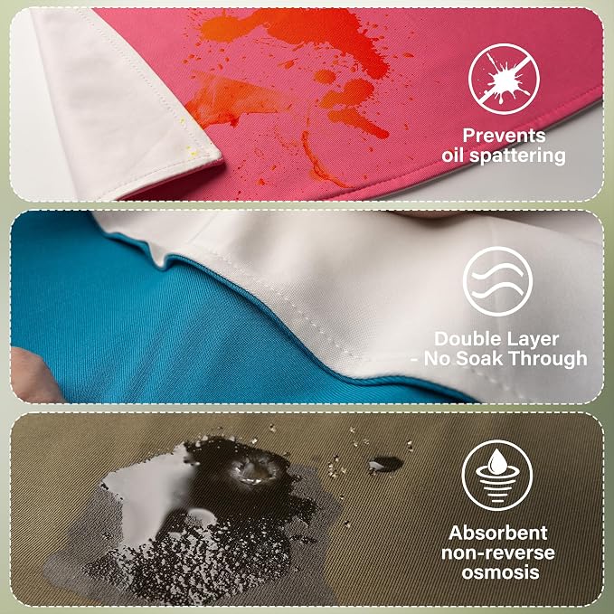 Adult Absorbent Drool Bandana Bibs, Large Soft Bibs Set - Image 3