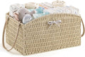 HBlife Diaper Caddy Organizer, Large Hand-Woven Storage Basket by HBlife