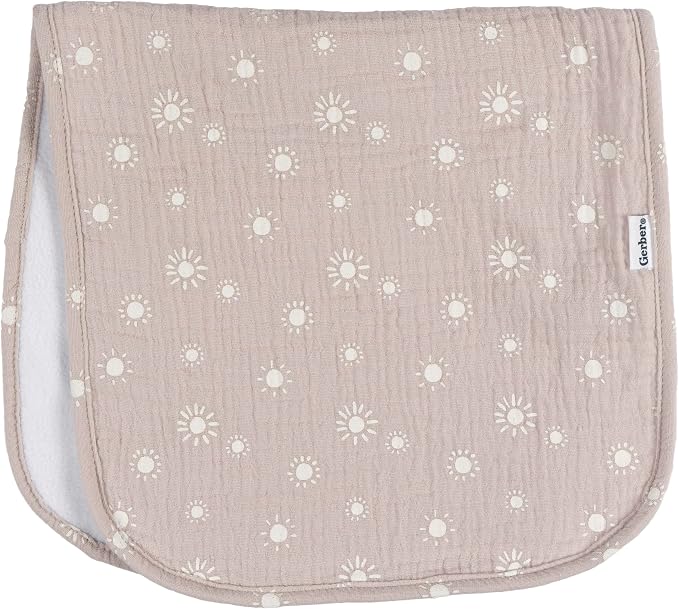 Gerber Baby Unisex Muslin Burp Cloths 5-Pack, Large Size 20" x 10" - Image 5
