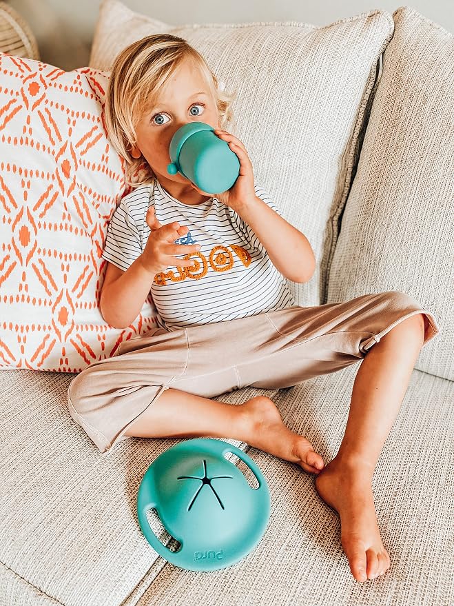 Pura my-my Silicone Snack Container & Sippy Cup Bundle | Spill Proof, Food - Image 9