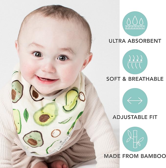 Loulou Lollipop Muslin Bandana Bib Drool Bib Set - Image 2