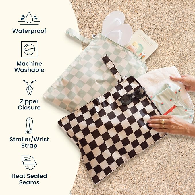 Tiny Twinkle Wet Dry Bag – 2 Pack Reusable Waterproof & Mess Proof Wet Bags - Image 3