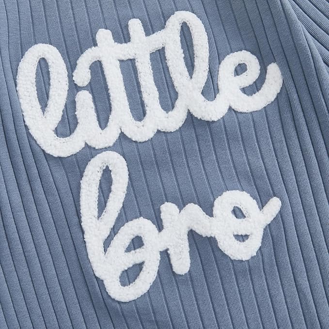 Fernvia Newborn Baby Boy Clothes Letters Print Bodysuit 3 6 9 12 18 Months Long - Image 4