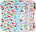 5-Pack Organic Cotton Burp Cloths – Large, Ultra-Soft 3-Layer Towels by KiddyStar%C2%AE