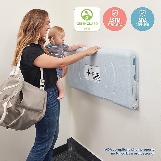 ECR4Kids Horizontal Wall-Mounted Changing Station, Baby Changer - Image 6