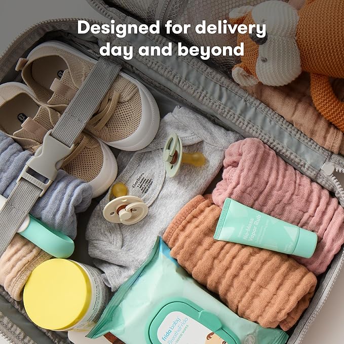 Frida Mom 30pc Pre-Packed Hosptial & Baby Essentials Travel Bag, Includes - Image 6