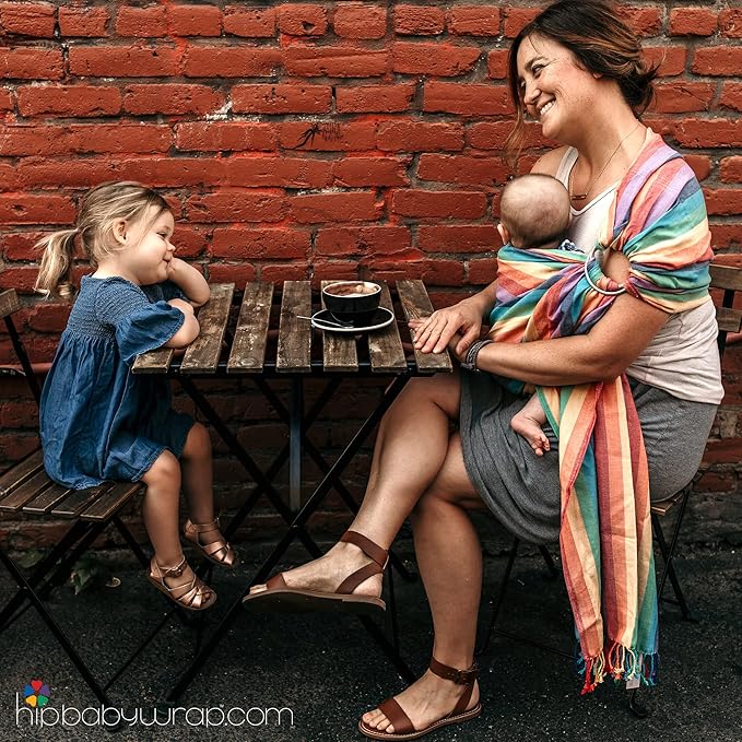 Hip Baby Wrap - 100% Soft Cotton Baby Sling Wrap - Baby Hip Carrier - Nursing - Image 6