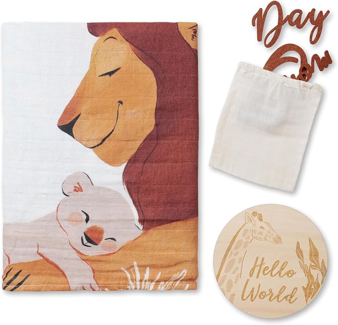 Miaoberry Safari Baby Milestone Blanket, Africa Jungle Theme Monthly Photo - Image 5