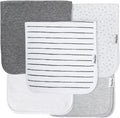 5-Pack Organic Cotton Burp Cloths – Large, Ultra-Soft 3-Layer Towels by KiddyStar%C2%AE