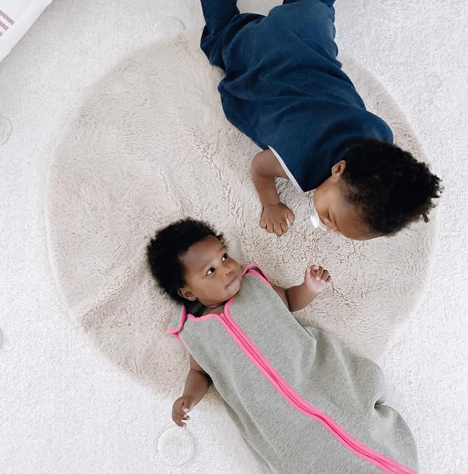 baby deedee Sleep Nest Fleece Baby Sleeping Bag, Mocha Hot Pink, 18-36 Month - Image 2
