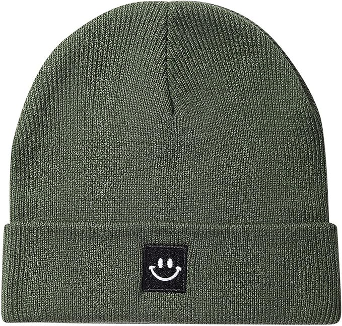 Baby Beanie Knit Ski Hat with Cute Face by Paladoo