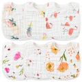 Zainpe 6Pcs Snap Muslin Cotton Bibs by Zainpe