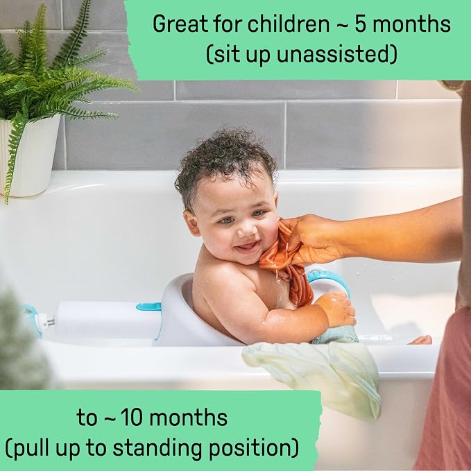 Ingenuity My Bath Seat for Sit-Up Baby Bathing, Sure & Secure Suction Cups - Image 6