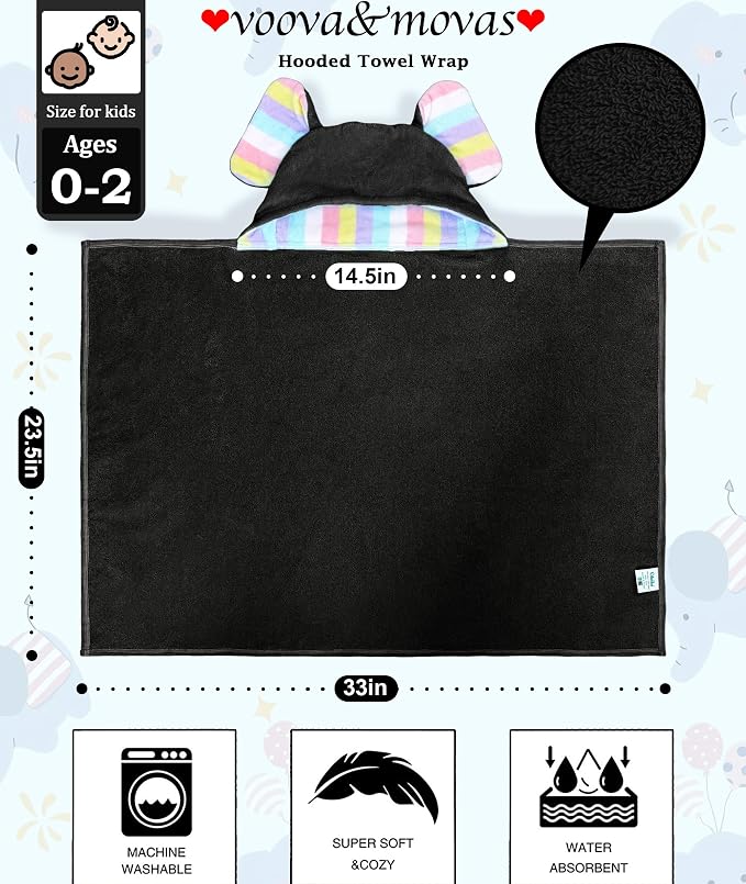 VOOVA & MOVAS Thick Baby Hooded Bath Towel - Image 2