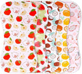 5-Pack Organic Cotton Burp Cloths – Large, Ultra-Soft 3-Layer Towels by KiddyStar%C2%AE