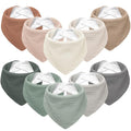 Susurration Muslin Baby Bibs 10Pack Baby Bandana Drool Bibs Soft Adjustable by Susurration