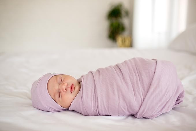 Copper Pearl Baby Beanie Hat Top Knot Stretchy Soft Lily - Image 7