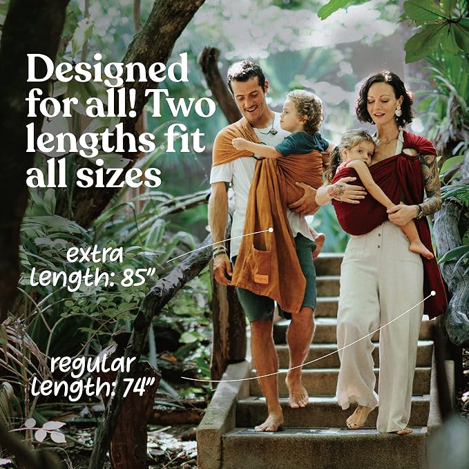 Nalakai Ring Sling Baby Carrier, Soft Linen Baby Sling, Baby Wrap, and Giving - Image 9