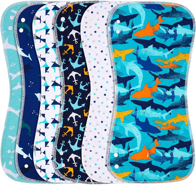 2-in-1 Burp Cloths and Baby Bibs by Benoxine