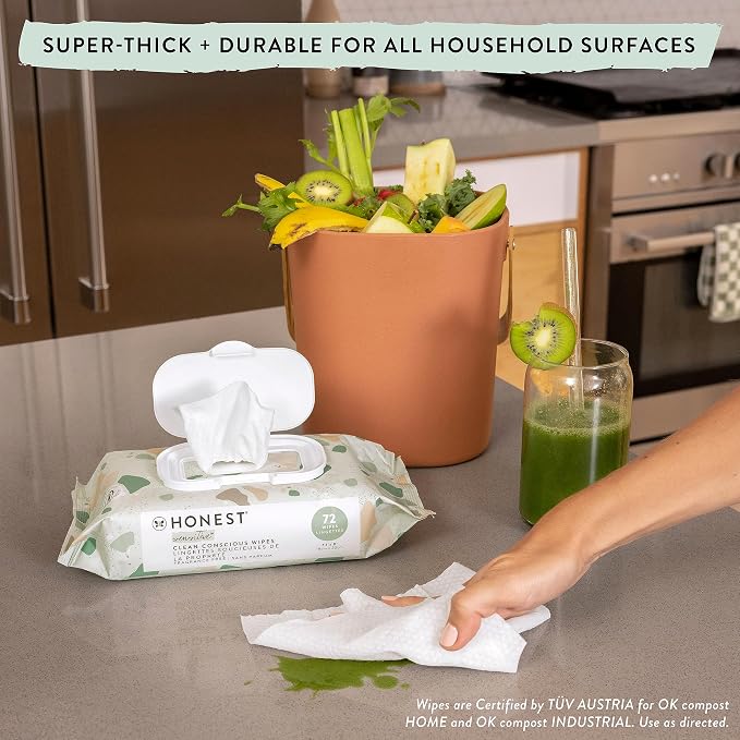 The Honest Company Clean Conscious Multi-Use Wipes | Hypoallergenic + Unscented - Image 2